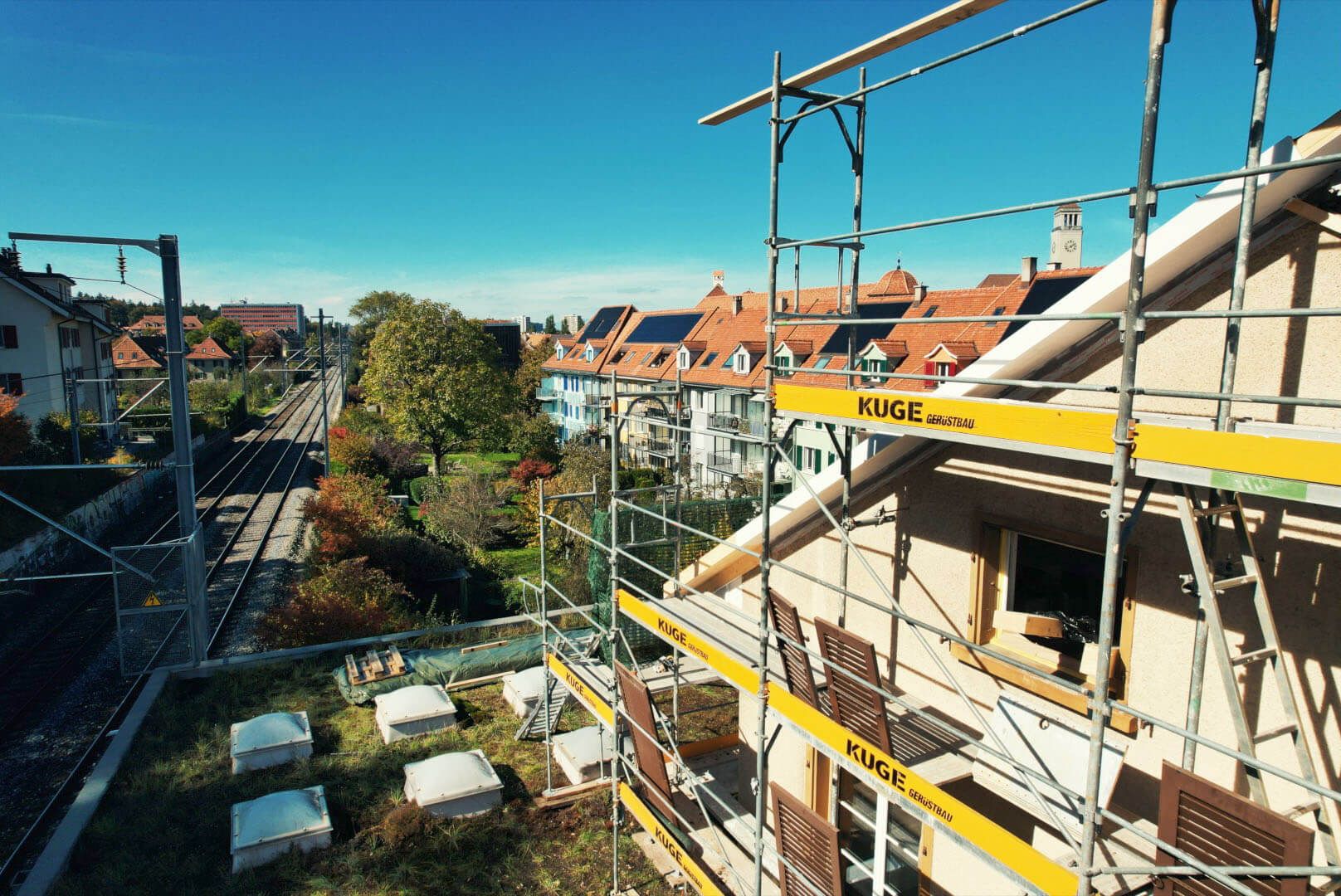 Fassadengerüste in der Region Solothurn – Foto: KUGE Bau AG