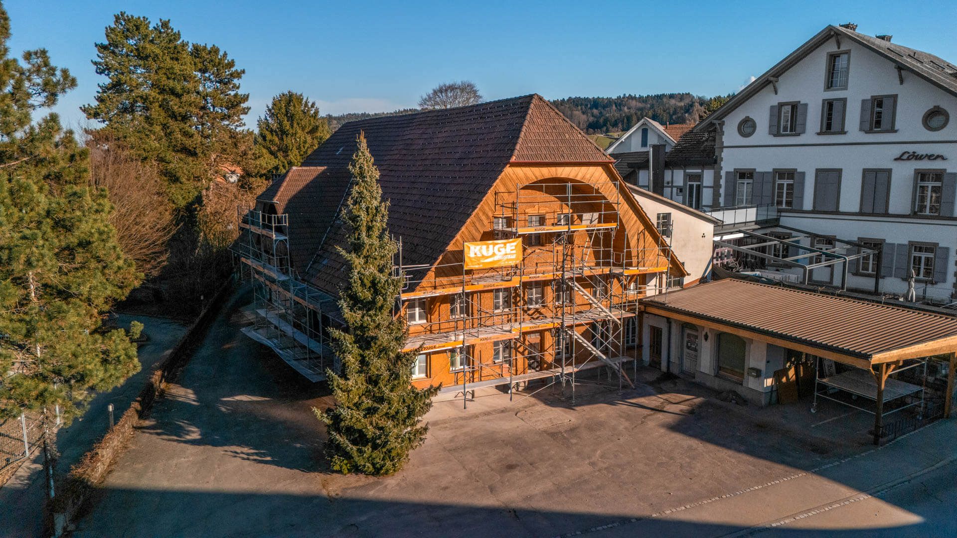 Privatkundengerüste im Kanton Solothurn – Foto: KUGE Bau AG